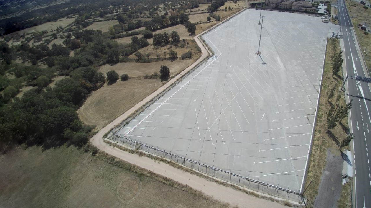 Aparcamiento de vialidad invernal